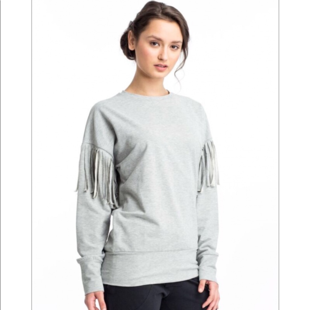 Spenglish Sweatshirt with Fringe Detail